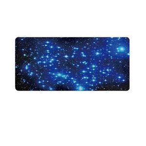 INF Stor musemåtte med stjernehimmelmønster Sort/Blå 30x80 cm