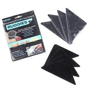 8-delt tæppe anti-skrid pad silikone trekant tæppe anti-skrid s