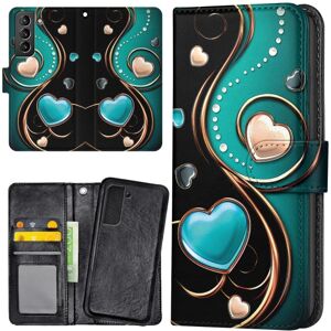 Samsung Galaxy S22 - Mobilcover/Etui Cover Hjerter