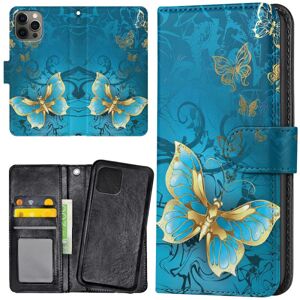 Apple iPhone 13 Pro Max - Mobilcover/Etui Cover Sommerfugle