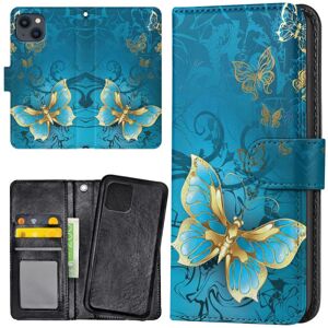 Apple iPhone 13 - Mobilcover/Etui Cover Sommerfugle