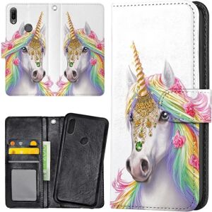 Huawei Y6 (2019) - Mobilcover/Etui Cover Unicorn/Enhjørning