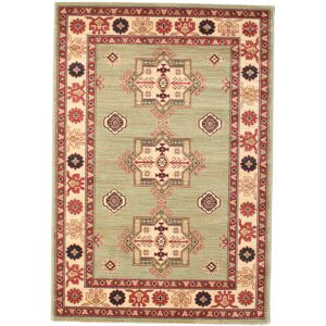 RugVista Marivan Kazak Tæppe - Lysegrøn / Crème beige 200x300