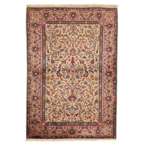 Håndknyttet. Oprindelse: Persia / Iran Keshan Fine silke Tæppe 100x153