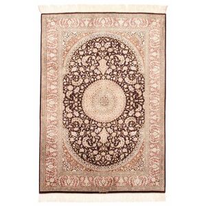 Håndknyttet. Oprindelse: Persia / Iran Ghom silke Tæppe 100x146