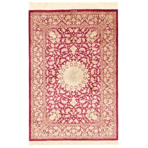 Håndknyttet. Oprindelse: Persia / Iran Ghom silke Tæppe 100x145