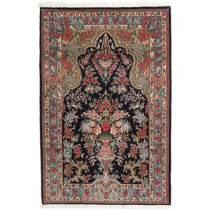 Håndknyttet. Oprindelse: Persia / Iran Ghom Kork / silke Tæppe 104x157