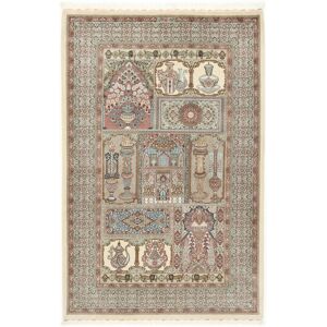 Håndknyttet. Oprindelse: Persia / Iran Ilam Sherkat Farsh silke Tæppe 148x223