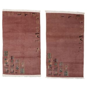 Håndknyttet. Oprindelse: Nepal / Tibet Nepal Original Tæppe pakke med 2  92x162