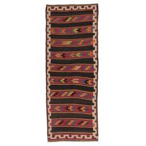 Håndknyttet. Oprindelse: Afghanistan Afghan Vintage Kelim Tæppe 134x352