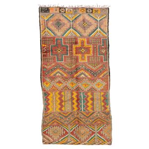 Håndknyttet. Oprindelse: Morocco Berber Moroccan - Mid Atlas Vintage 195x386