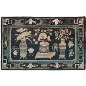 Håndknyttet. Oprindelse: China Chinese Antik Art Deco 1920 Tæppe 140x225