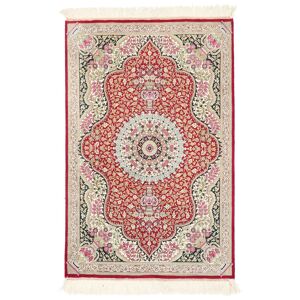 Håndknyttet. Oprindelse: Persia / Iran Ghom silke Tæppe 60x90
