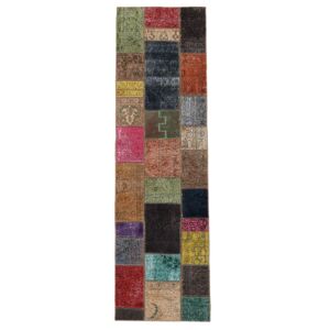 Håndknyttet. Oprindelse: Persia / Iran Patchwork Tæppe 75x252