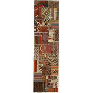 Håndknyttet. Oprindelse: Persia / Iran Kelim Patchwork Tæppe 80x300