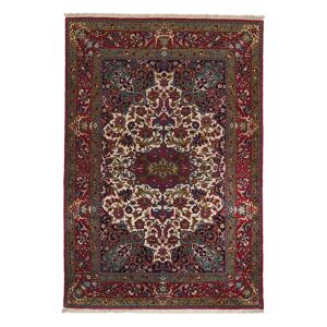 Håndknyttet. Oprindelse: Persia / Iran Isfahan silke trend Tæppe 144x219