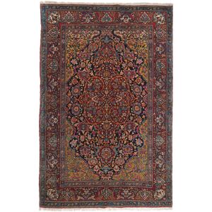 Håndknyttet. Oprindelse: Persia / Iran Isfahan silke trend Tæppe 142x215