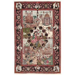 Håndknyttet. Oprindelse: Persia / Iran Tabriz 50 Raj Tæppe 103x160