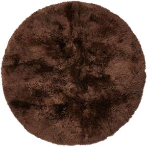 Natures Collection Design Rug Of Premium Quality Sheepskin Ø: 180 cm - Chocolate