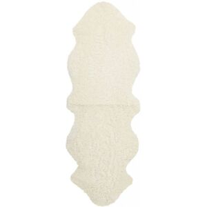 Natures Collection New Zealand Sheepskin Rug Short Wool Curly 180x60 cm - Ivory