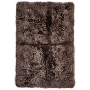 Natures Collection Design Rug of Premium Quality Sheepskin Long Wool 120x180 cm - Walnut