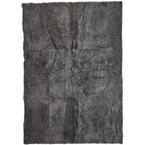 Natures Collection Design Rug of Premium Quality Sheepskin Short Wool Curly 120x180 cm - Graphite