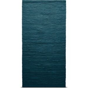 Rug Solid Cotton Rug 75x300 cm - Petroleum OUTLET