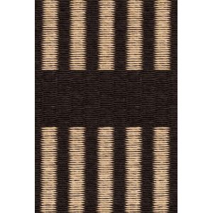 Woodnotes Cut Stripe Carpet Sewn Edges 140x200 cm - Black/Natural