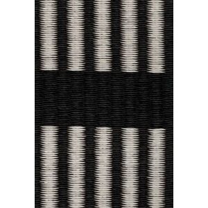 Woodnotes Cut Stripe Carpet Sewn Edges 170x240 cm - Black/Stone