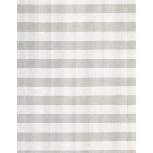 Woodnotes Big Stripe Carpet Sewn Edges 170x240 cm - Stone/White