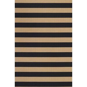 Woodnotes Big Stripe Carpet Sewn Edges 170x240 cm - Black/Natural