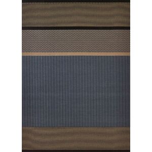 Woodnotes San Francisco Carpet Sewn Edges 140x200 cm - Dark Blue/Nutria