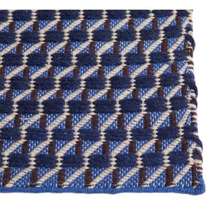 HAY Channel Rug 140x200 cm - Blue/White