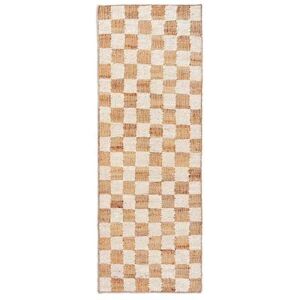 Ferm Living Check Wool Jute Runner 70x180 cm - Off white/Natural