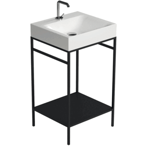 Lavabo Cento Gulvmodul, 50x44 Cm, Mat Sort