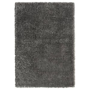 vidaXL shaggy gulvtæppe med høj luv 160x230 cm 50 mm antracitgrå