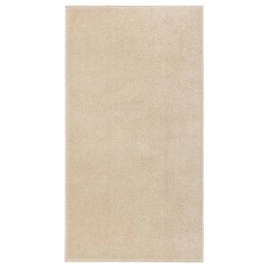 vidaXL gulvtæppe 80x150 cm kort luv beige