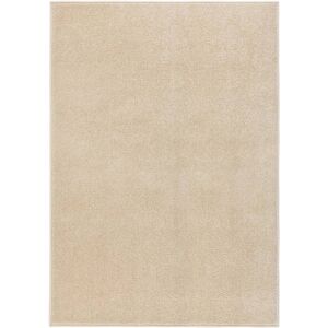 vidaXL gulvtæppe 240x340 cm kort luv beige