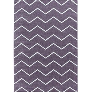 Rio Kortluvet tæppe Chevron - Lilla - 160x230