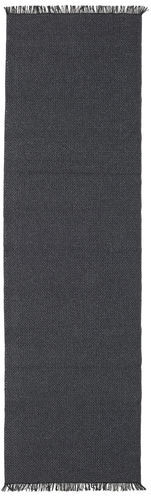 RugVista Sort/Mørkegrå Tæppe Purity 70X350 Ensfarvet Tæppeløber
