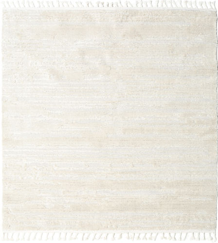 RugVista Moderne Tæppe Clary 200X200 Ensfarvet Kvadratisk Mørk Beige/Beige