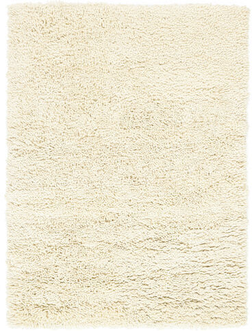 RugVista Ensfarvet Tæppe Serenity 160X230 Håndknyttet Uld Beige/Hvid/Creme