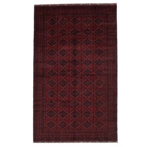 Anudada a mano . Origen: Afghanistan Alfombra Kunduz Alfombra 296X486 Negro/Rojo Oscuro Grande (Lana, Afganistán)