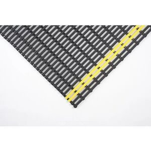 EHA Estera antideslizante, PVC reciclable, por metro lin., anchura 1200 mm, negro / amarillo