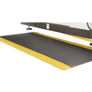 COBA Estera antifatiga DECKPLATE, pieza cortada, negro / amarillo, m lineal x 900 mm, máx. 18,3 m