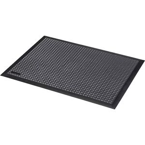 NOTRAX Estera para puesto de trabajo Skystep ESD, con botones, negro, L x A x H 900 x 600 x 13 mm