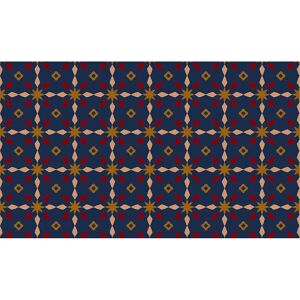 NOTRAX Estera contra la suciedad, Déco Design™, L x A 1500 x 900 mm, azul y rojo