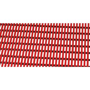 EHA Estera de suelo para ducha y vestuario, PVC blando, rollo de 10 m, anchura 1200 mm, rojo
