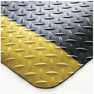 COBA Estera antifatiga DECKPLATE, dimensiones fijas, negro / amarillo, 1500 x 900 mm