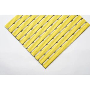 EHA Estera de PVC, por metro lin., superficie de paso de PVC duro, antideslizante, anchura 600 mm, amarillo